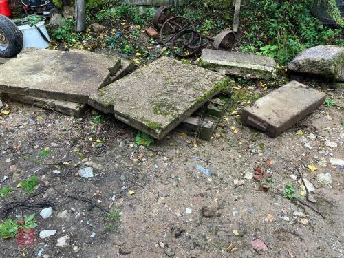 6 X CONCRETE SLABS