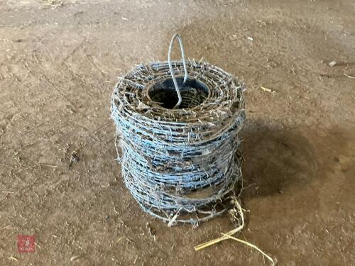PART ROLL OF BARBED WIRE