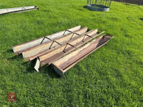4 X SHEEP FEED TROUGHS (8)