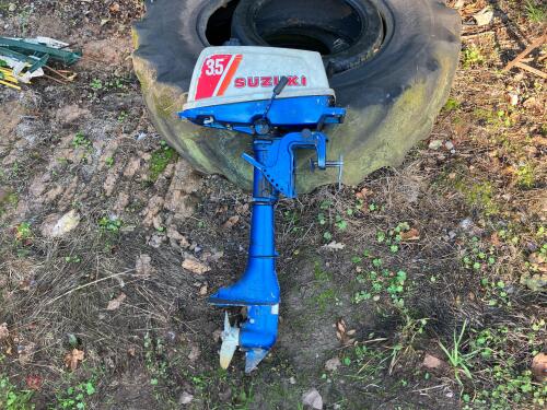 SUZUKI 3.5HP BOAT MOTOR