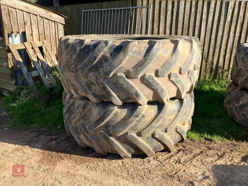 2 X 650/75/R38 TYRES
