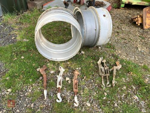 PAIR OF 24'' DUAL WHEEL RIMS
