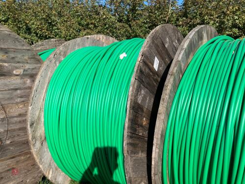 3000M ROLL OF 25MM GREEN ALKETHENE PIPE