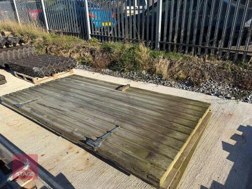 2 TIMBER DOORS