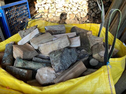 DUMPY BAG OF SEASONED LOGS