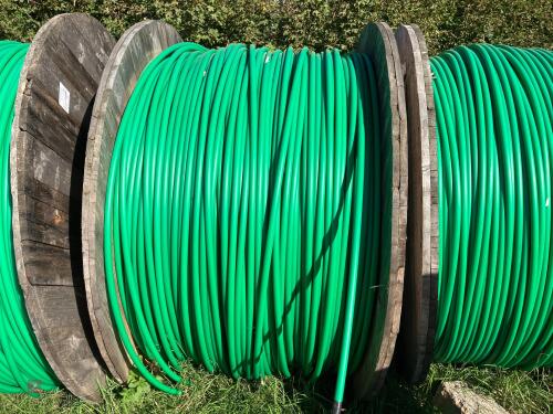 3000M ROLL OF 25MM GREEN ALKETHENE PIPE