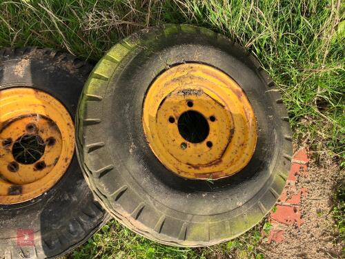 2 X 5 STUD WHEELS AND TYRES