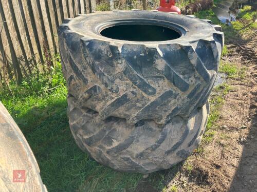 PAIR OF 600/65/R28 TYRES
