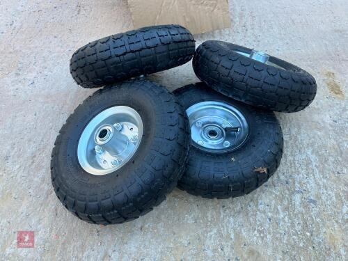 4 SACK TRUCK WHEELS & TYRES