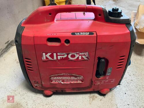KIPOR KGE3000TC SILENT GENERATOR (S/R)