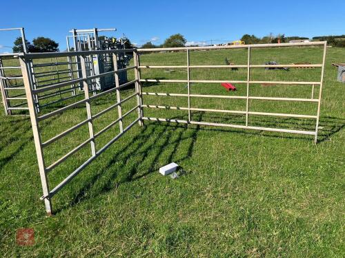 2 IAE GALVANISED 10' CATTLE HURDLES