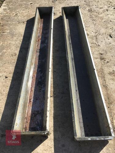 2 CATTLE FEED TROUGHS