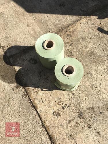 TWO ROLLS OF BALE WRAP