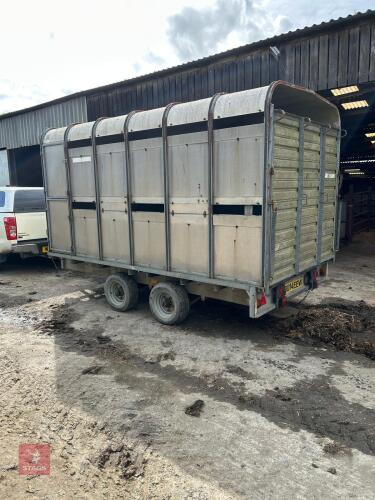 12FT IFOR WILLIAMS LIVESTOCK TRAILER