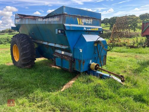 2008 WEST 1600 DUAL FYM SPREADER (S/R)