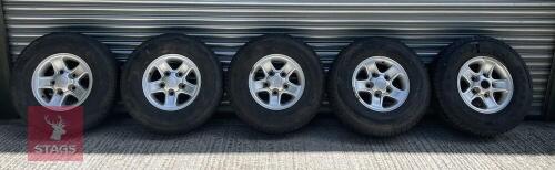 5 X 16'' LAND ROVER BOOST ALLOY WHEELS