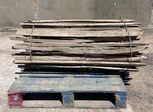 4 ROLLS OF CHESTNUT PALING FENCING