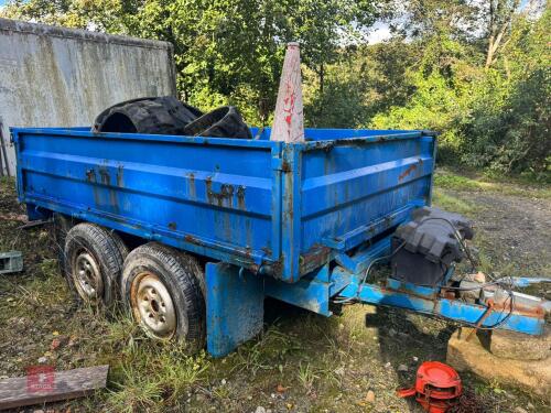 4 WHEEL TIPPING CAR TRAILER