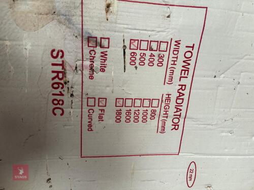 NEVER OPENED CHROME TOWEL RAIL