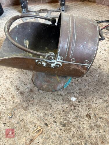COPPER COAL SCUTTLE