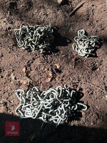 3 ASSORTED LENGTHS OF CHAIN