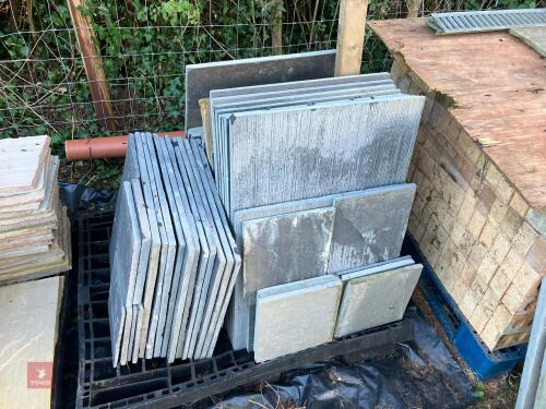 PALLET OF LIMESTONE PAVING SLABS