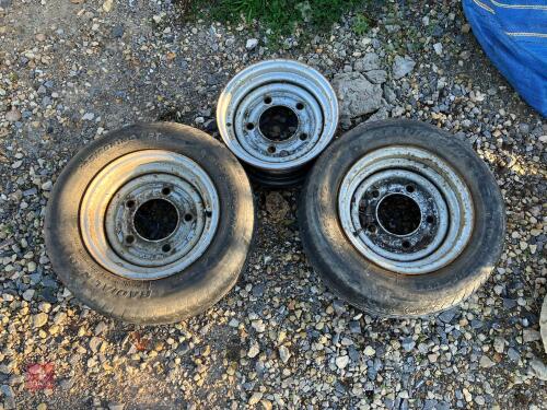 3 IFOR WILLIAMS 12'' WHEELS & TYRES