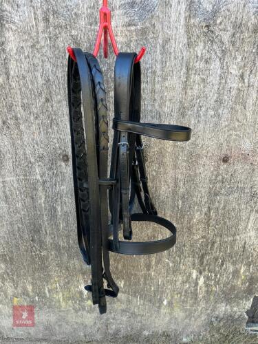 BLACK COB SIZE LEATHER BRIDLE