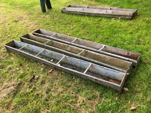 3 X 9' GALVANISED GROUND TROUGHS (2)