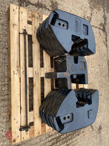 CASE WEIGHTS 12 X 45KG & CENTRE WEIGHT