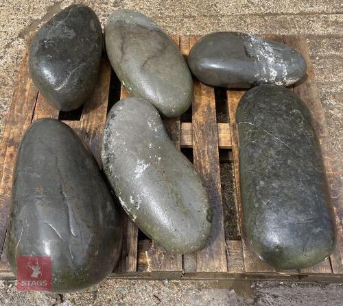 DECORATIVE UNPOLISHED LARGE RIVER STONES