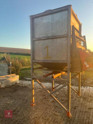 GALVANISED TOTE FEED BIN