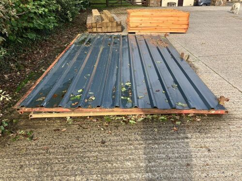 PAIR OF SHEETED DOORS