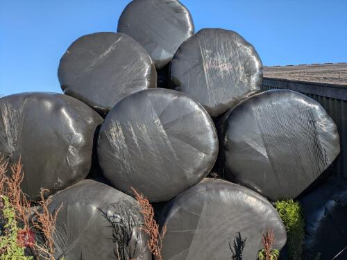 45 WRAPPED ROUND BALES OF 2024 HAYLAGE - BIDS PER BALE