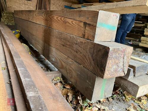 3 X 3M X 14CM X 14CM TIMBER POSTS