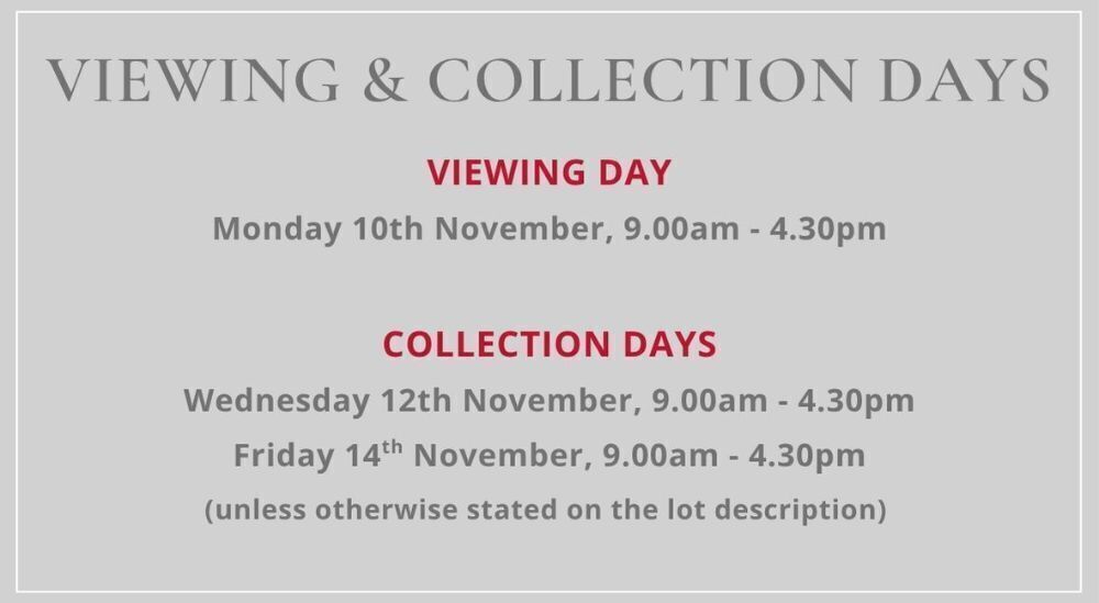 VIEWING & COLLECTION DAYS