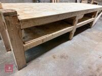 4.1M X 1.25M WOODEN WORKBENCH - 3