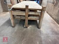 4.1M X 1.25M WOODEN WORKBENCH - 5