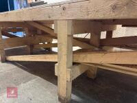 4.1M X 1.25M WOODEN WORKBENCH - 9