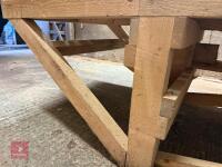 4.1M X 1.25M WOODEN WORKBENCH - 11