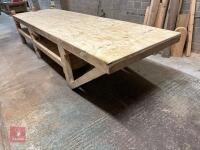 4.1M X 1.25M WOODEN WORKBENCH - 19