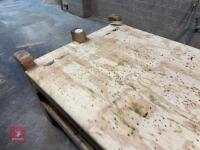 4.1M X 1.25M WOODEN WORKBENCH - 22