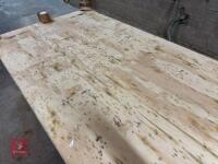 4.1M X 1.25M WOODEN WORKBENCH - 23
