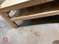 4.1M X 1.25M WOODEN WORKBENCH - 25