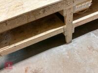4.1M X 1.25M WOODEN WORKBENCH - 28