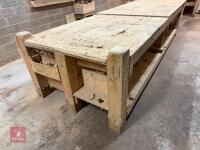 4M X 1.25M WOODEN WORKBENCH - 3