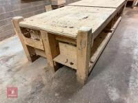 4M X 1.25M WOODEN WORKBENCH - 6