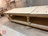4M X 1.25M WOODEN WORKBENCH - 11