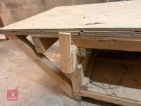 4M X 1.25M WOODEN WORKBENCH - 18