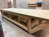 4M X 1.25M WOODEN WORKBENCH - 23